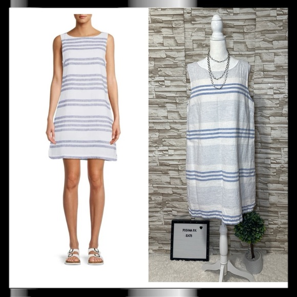 beachlunchlounge Women's Sleeveless Linen XL Dress - Picture 1 of 11